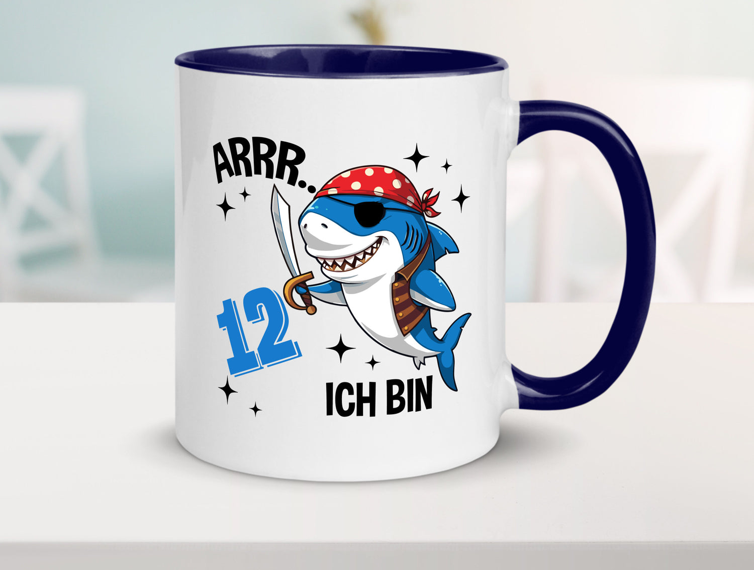 12. Geburtstag | 12 Jahre Arr Pirat Hai Piraten Geschenk Geschenkidee lustiger