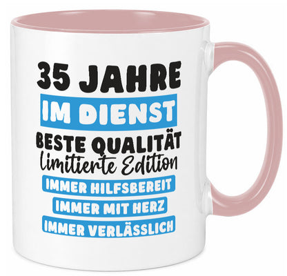 35 Jahre im Dienst | Jubiläum Arbeit v6 lustiger Spruch Geschenk Kollegen Büro