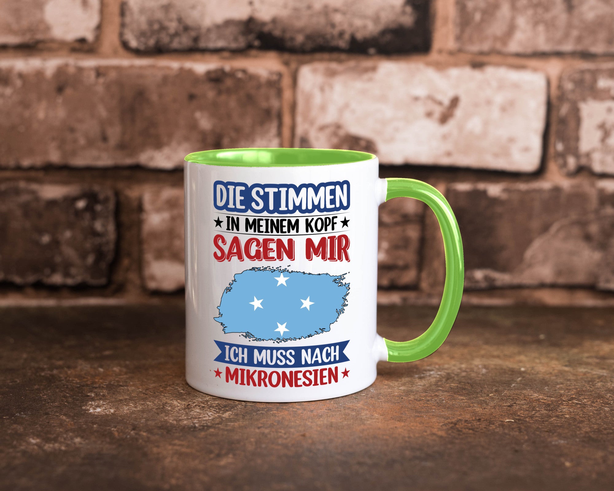 Mikronesien | Urlaub Stimmen in meinem Kopf Traumland Geschenk Humor