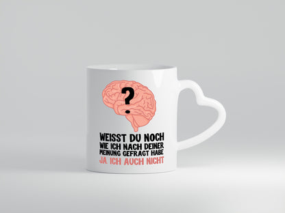 Deine Meinung lustig Humor Geschenkidee Geschenk Tasse