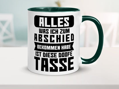 Zum Abschied | Kollegen Jobwechsel Büro Abschluss Geschenk Arbeit lustiger