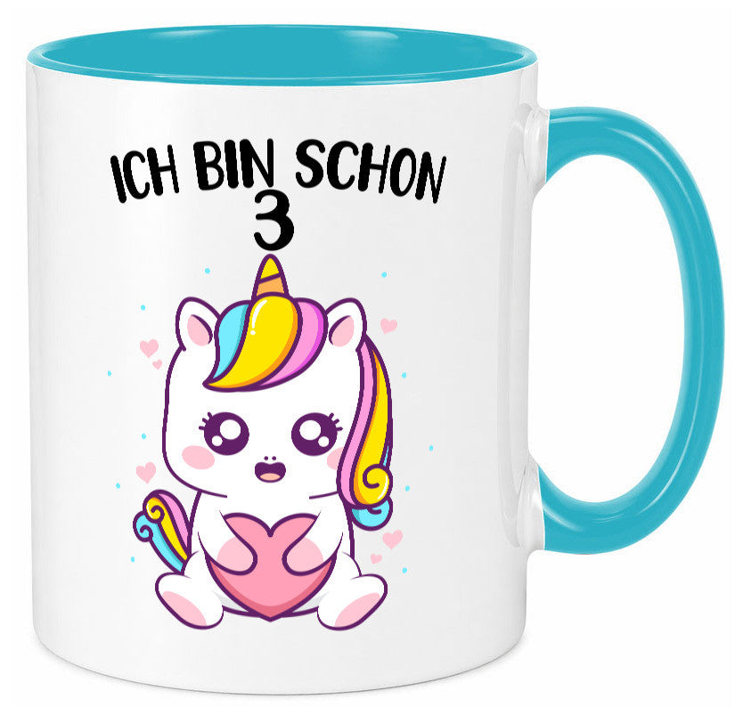 3. Geburtstag | Ich bin schon 3 Jahre Einhorn Mädchen lustig Geschenkidee