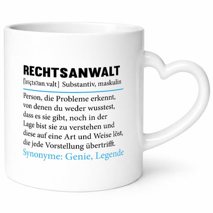 Rechtsanwalt | Spruch Anwalt Humor Jurist v2 Geschenkidee Tasse