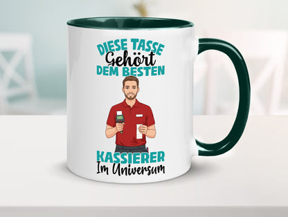 Im Universum: Kassierer Geschenk Humor Geschenkidee lustiger Spruch Tasse