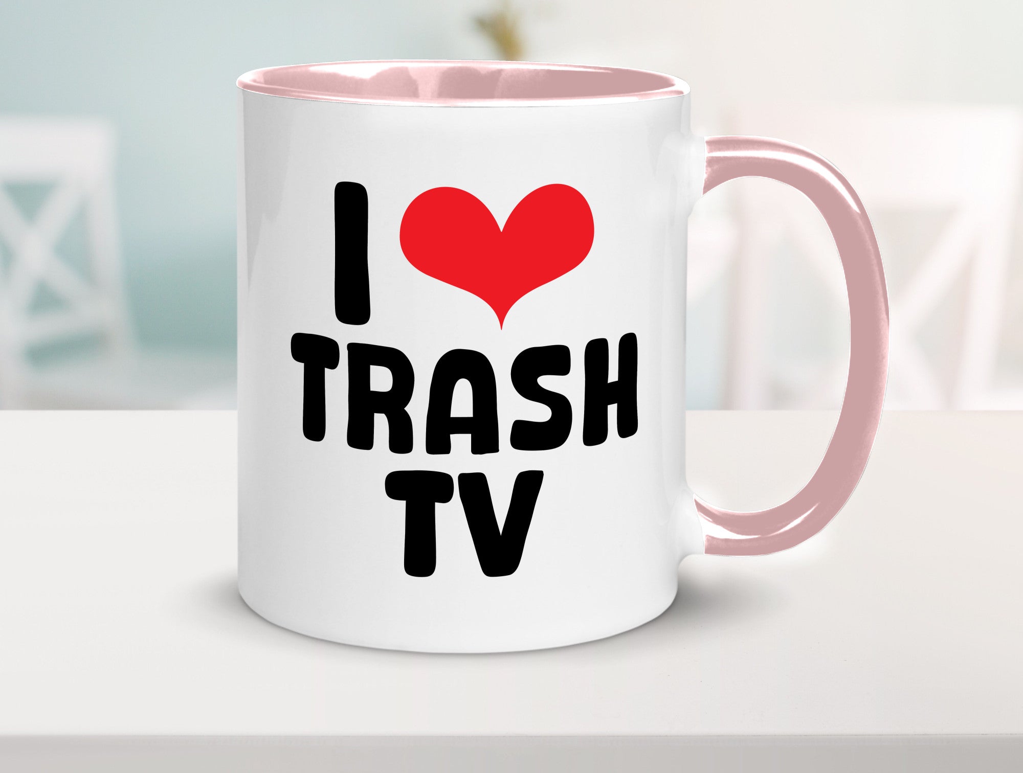 I love Trash TV | v2 lustig Humor Geschenkidee Geschenk Tasse