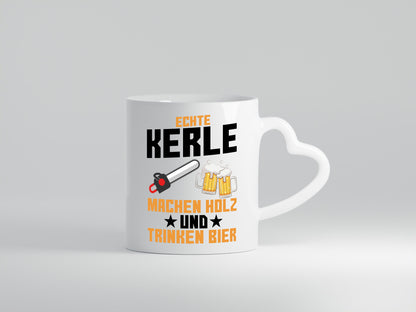 Holz machen und Bier trinken | Holzfäller Waldarbeiter lustiger Spruch Geschenk