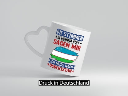Usbekistan | Urlaub Stimmen in meinem Kopf Traumland v2 Geschenk Humor