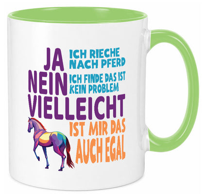 Ja ich Rieche nach Pferd | Reiten Pferdestall lustiger Spruch Geschenk Humor