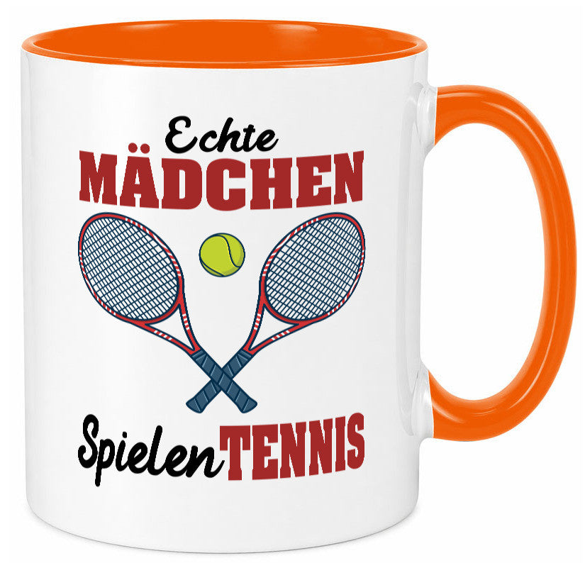 Echte Mädchen Spielen Tennis | Sport Geschenkidee Humor Tasse