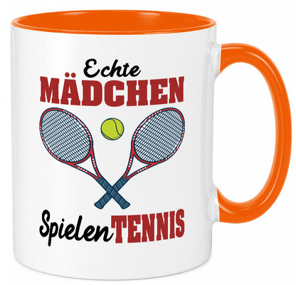 Echte Mädchen Spielen Tennis | Sport Geschenkidee Humor Tasse