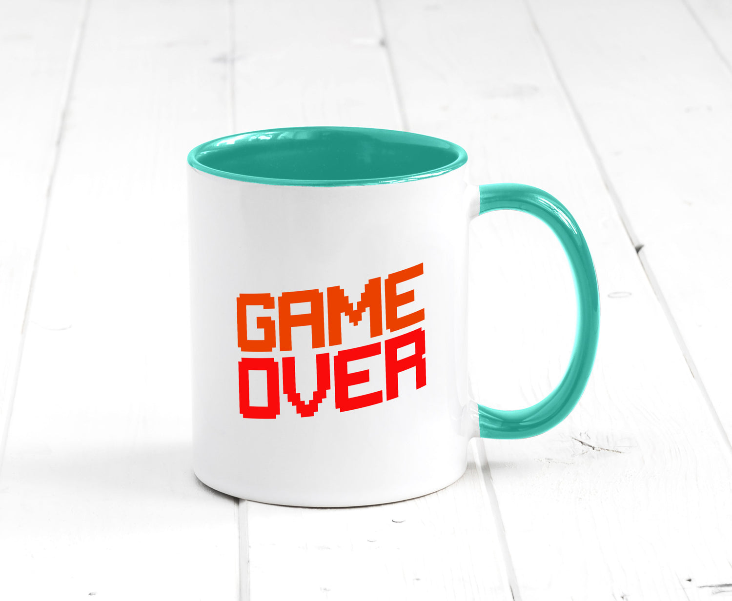 Game Over | Gamer Zocker Retro PC Nerd Pixel Geschenkidee Humor Tasse