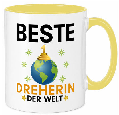 Welt Beste Dreherin | Fräser Dreher lustiger Spruch Geschenk Humor Geschenkidee Tasse
