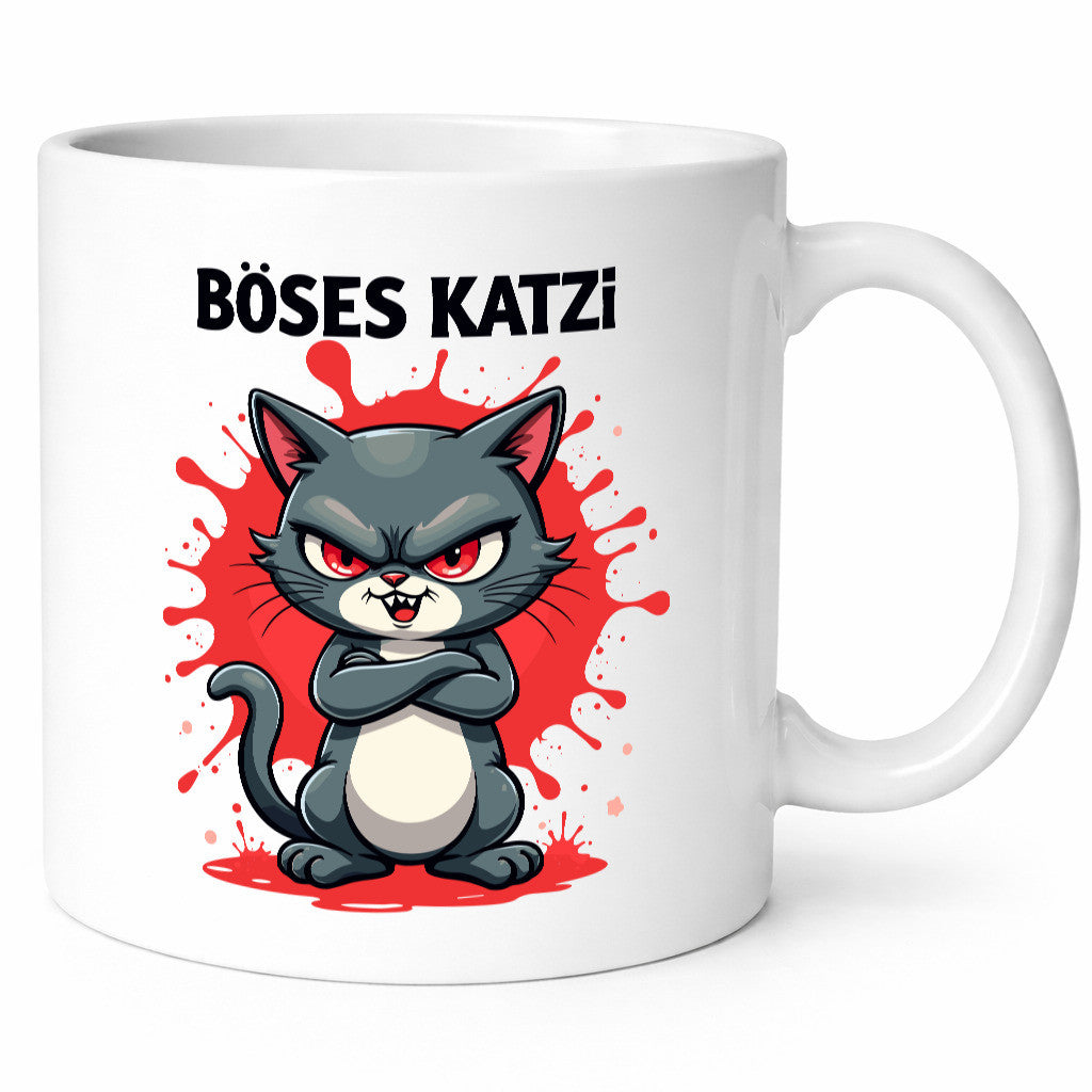 Böses Katzi | Böse Katze katzenliebhaber lustiger Spruch Geschenk Tierliebhaber