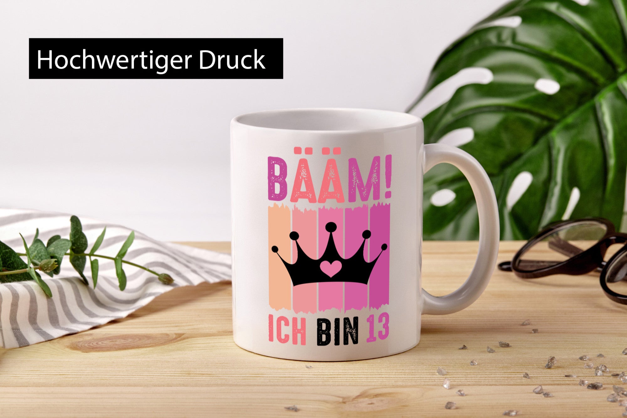 13. Geburtstag | 13 Jahre Bääm ich bin Krone lustig Geschenkidee Geschenk Tasse