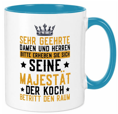 Seine Majestät der Koch | Küchenchef Restaurant Beruf Geschenkidee Arbeit Tasse