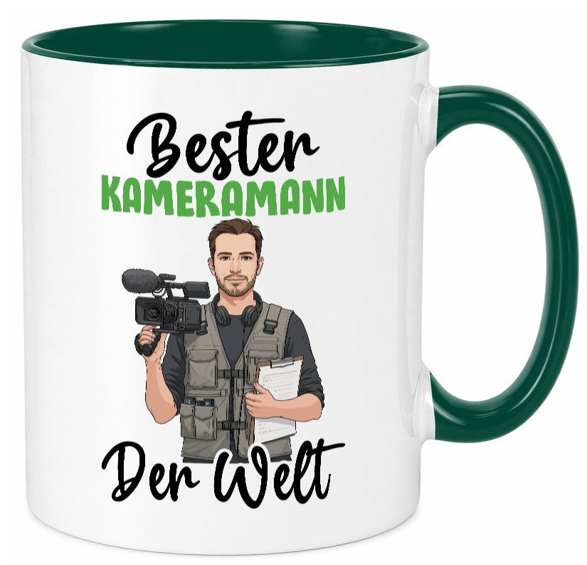 Bester Kameramann | Kamera v2 lustig Humor Geschenkidee Geschenk Tasse
