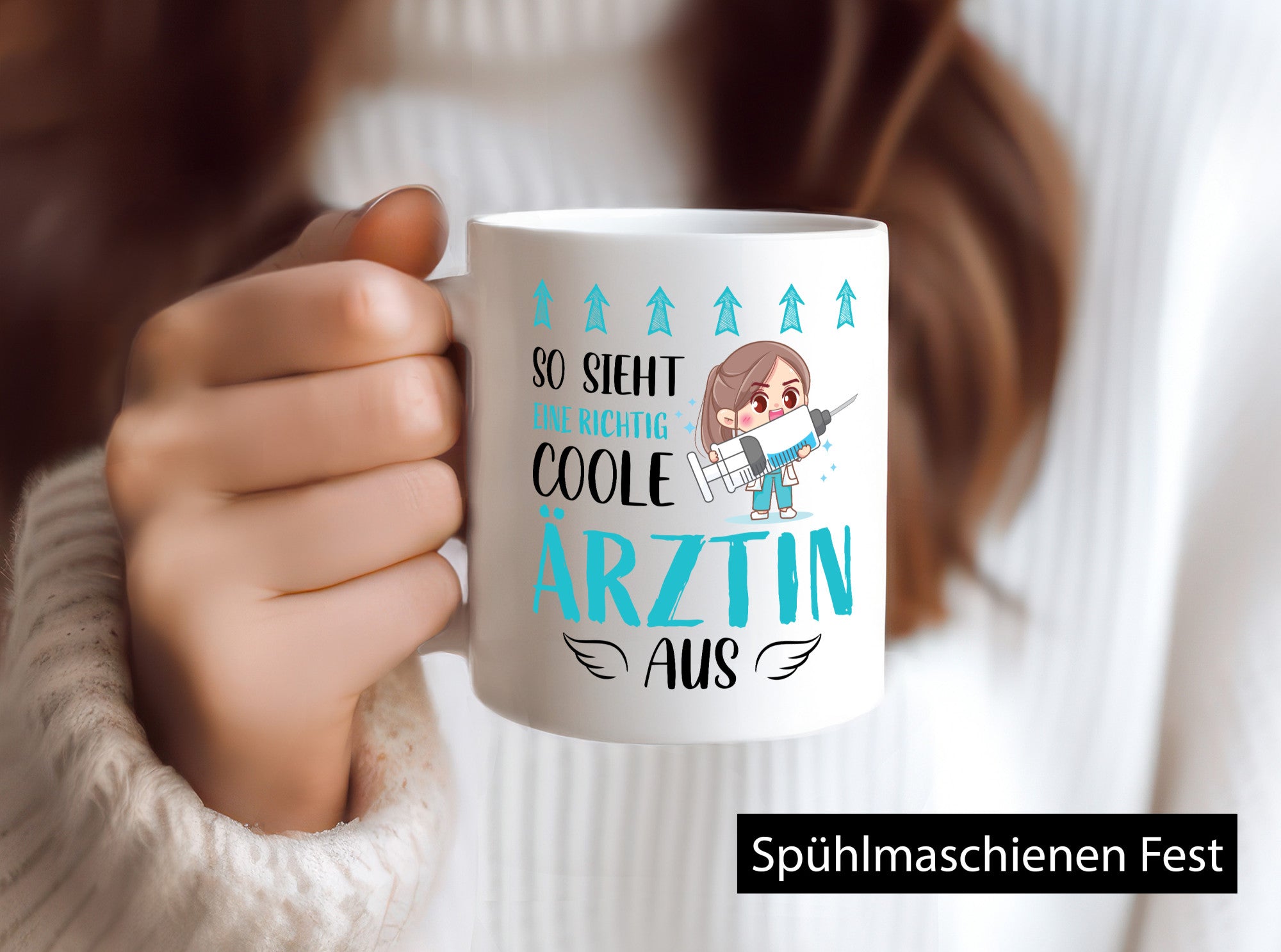 So sieht eine richtig Coole Ärztin aus | Krankenhaus Geschenk Humor