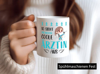 So sieht eine richtig Coole Ärztin aus | Krankenhaus Geschenk Humor