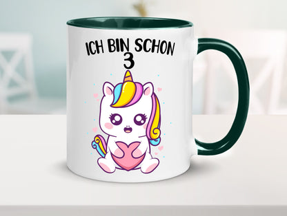 3. Geburtstag | Ich bin schon 3 Jahre Einhorn Mädchen lustig Geschenkidee
