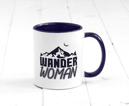 Wander Woman | Frauen Tasse Wanderer Bergsteigen lustig Familie Geschenkidee