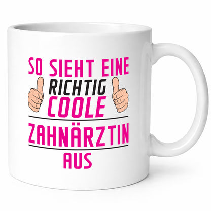 Richtig Coole Zahnärztin | Zahnmedizin Beruf lustiger Spruch Geschenk Arbeit