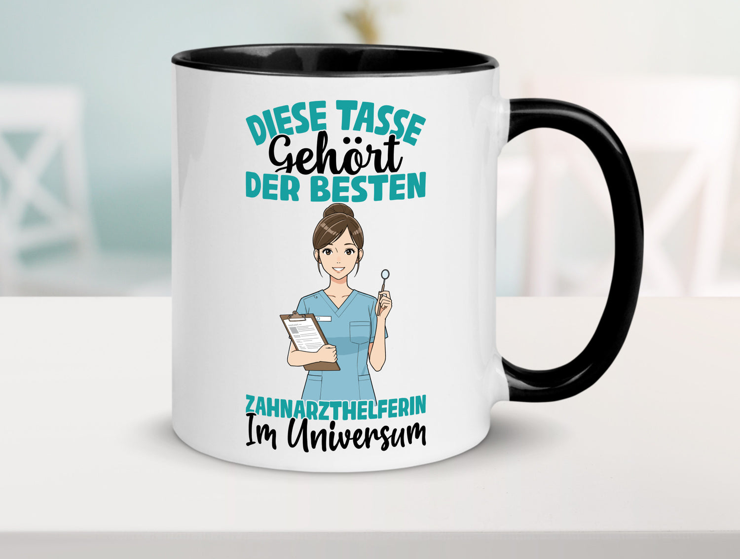 Im Universum: Zahnarzthelferin | Zahnmedizin Humor Geschenkidee Tasse