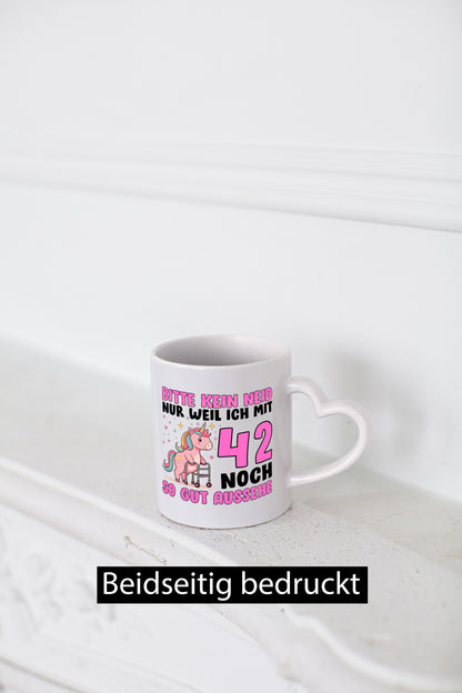 42. Geburtstag | 42 Jahre Mit noch so gut aussehen lustiger Spruch Geschenk