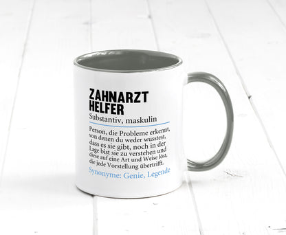 Zahnarzthelfer | Spruch Humor Zahnmedizin Geschenkidee Tasse