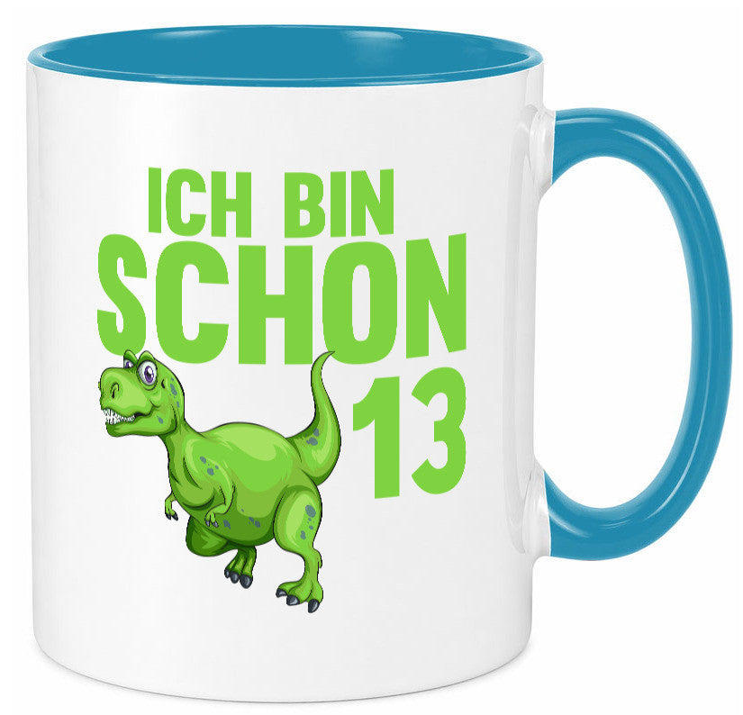 13. Geburtstag | 13 Jahre Dino Dinosaurier Humor Geschenkidee Tasse