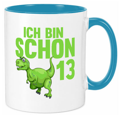 13. Geburtstag | 13 Jahre Dino Dinosaurier Humor Geschenkidee Tasse