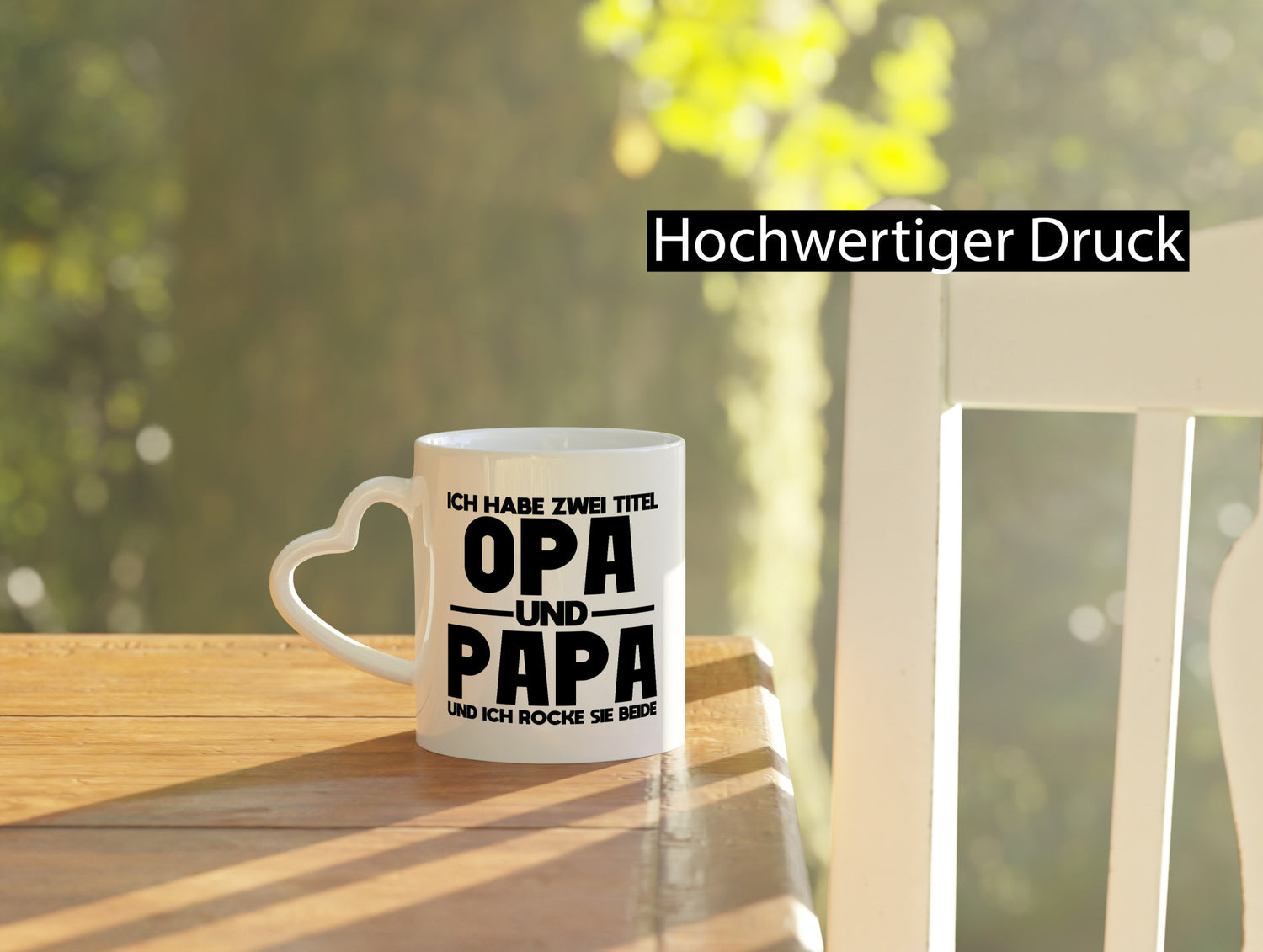 Zwei Titel, Opa, Papa, rocke beide | Opa Papa lustig Familie Geschenkidee