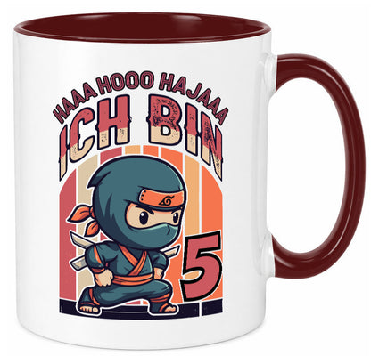 5. Geburtstag | Ninja Junge 5 Jahre Humor Geschenkidee Tasse
