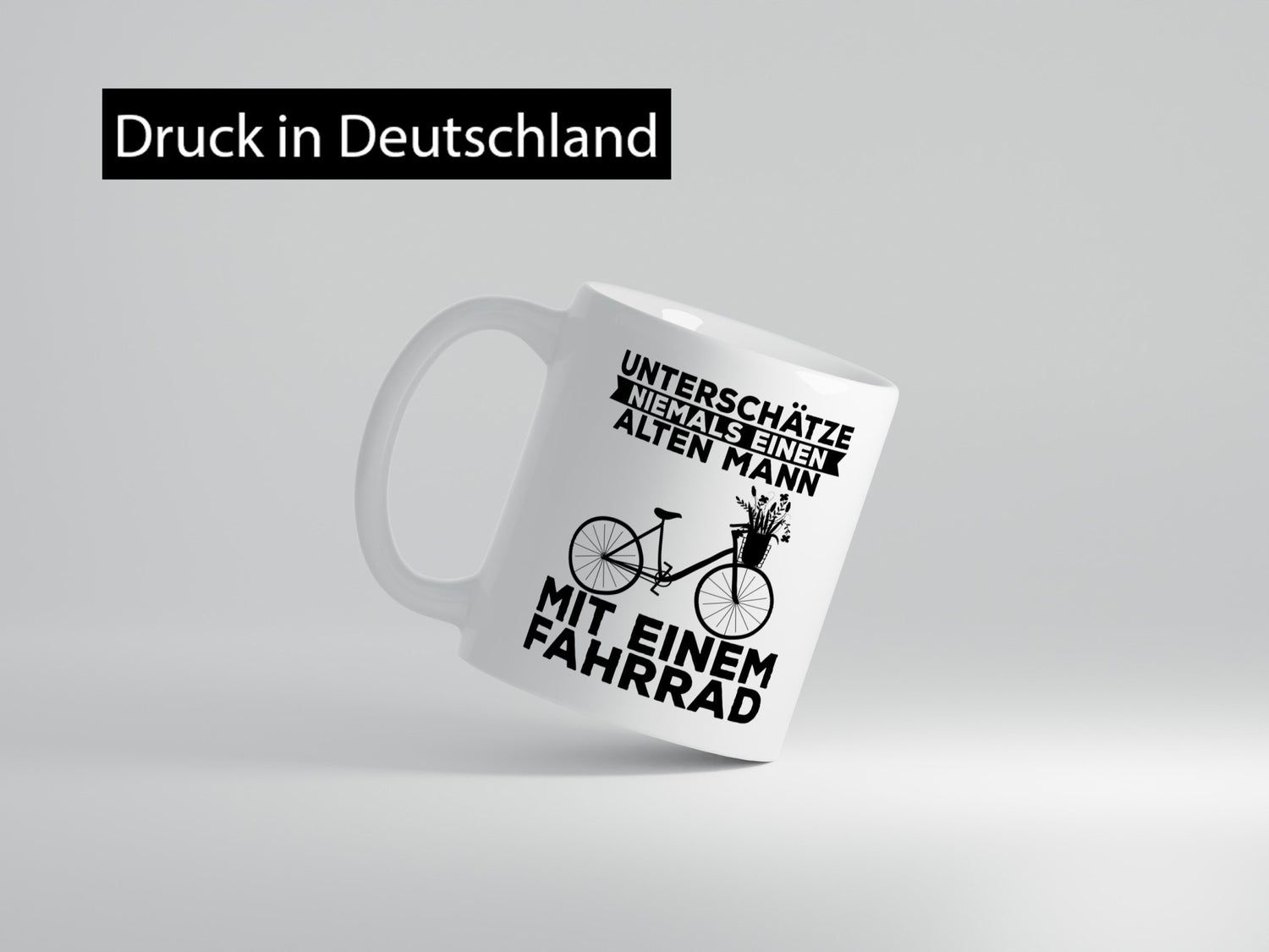 Unterschätze niemals einen Alten mann | Fahrad Fahren Geschenk Humor