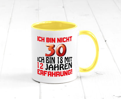 Ich bin nicht 30. lustiger Spruch Geschenk Humor Geschenkidee Tasse