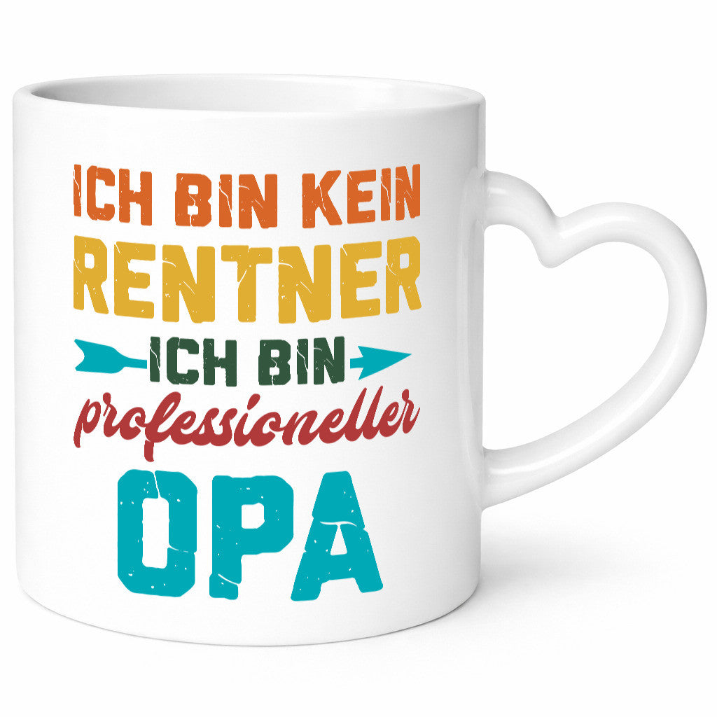 Ich bin Professioneller Opa | Rentner Großvater Geschenkidee Familie Humor Tasse