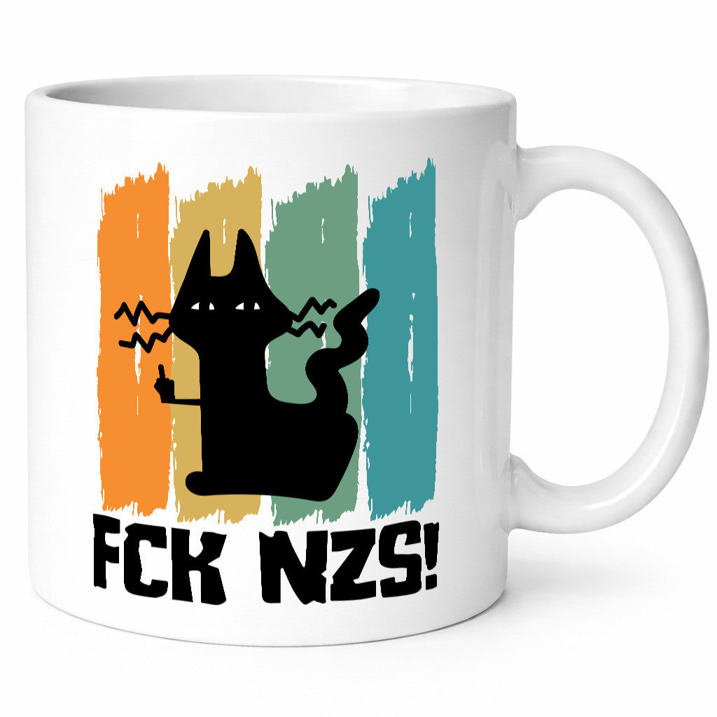FCK NZS! | Katze Geschenkidee Tierliebhaber Humor Tasse