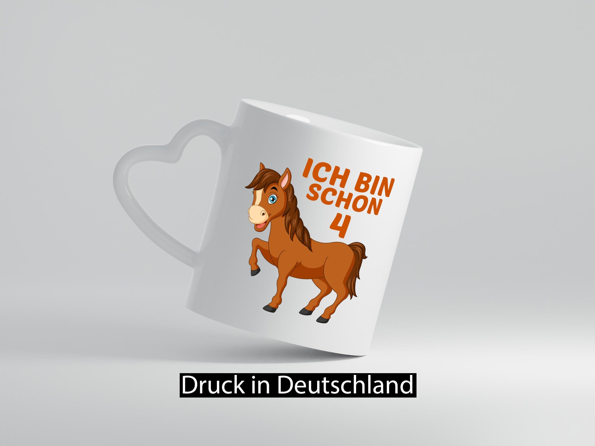 4. Geburtstag | Ich bin schon 4 Pferde Pony Geschenkidee Humor Tasse