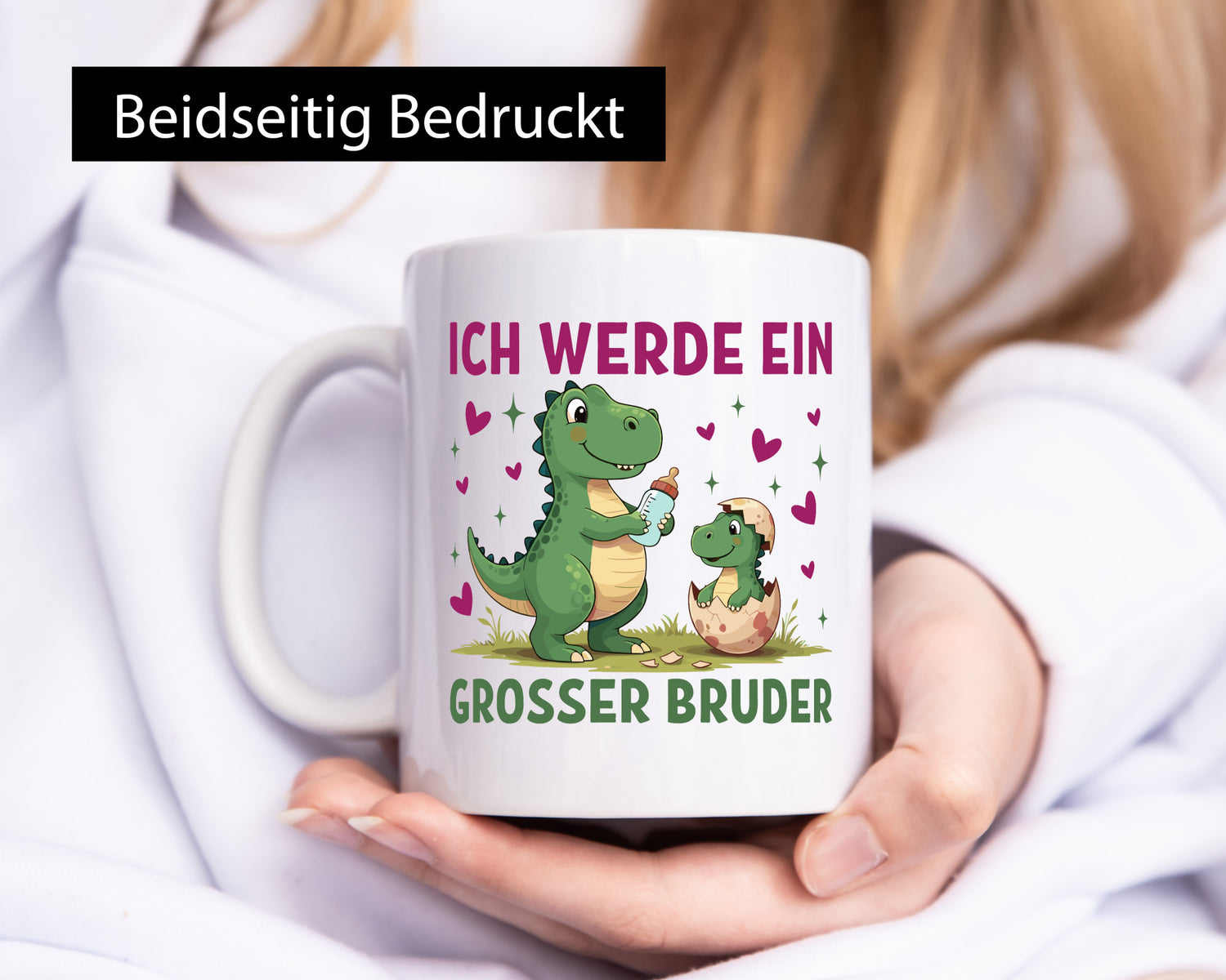 Ich werde ein Großer Bruder | Dino Dinosaurier lustiger Spruch Geschenk Humor