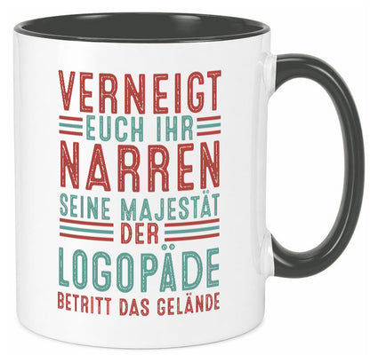 Verneigt euch: Logopäde | Sprachtherapie Geschenkidee Humor Tasse