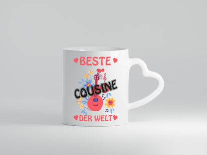 Beste Cousine der Welt | Blumen Cousinen lustig Humor Geschenkidee Geschenk