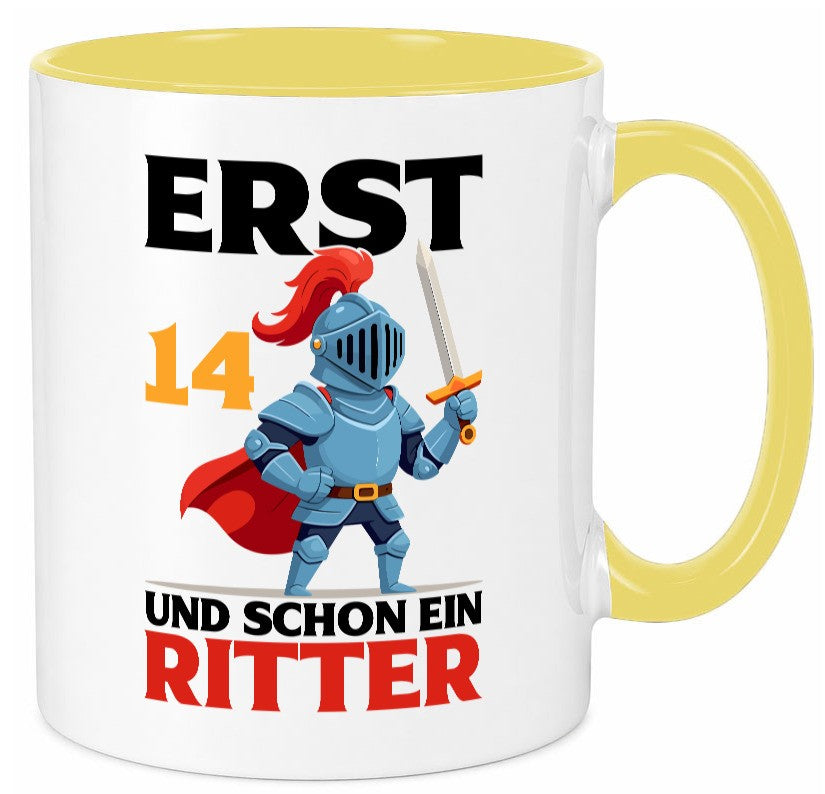 14. Geburtstag | 14 Jahre und schon ein Ritter Humor Geschenkidee Tasse