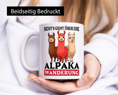 Nichts geht über eine Alpaka Wanderung | Lama Wandern lustig Humor Geschenkidee