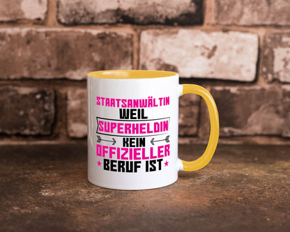 Superheldin Staatsanwältin | Anwältin Humor Geschenkidee Tasse