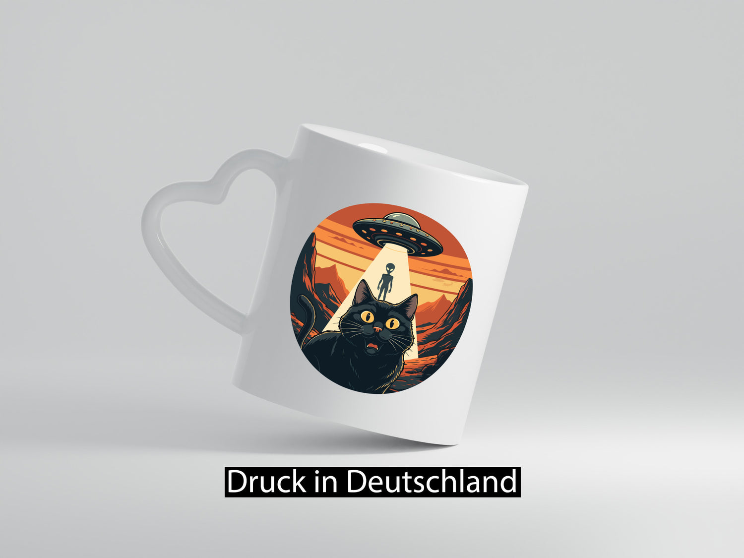 Ufo | Verrückte Katze Aliens Geschenk Tierliebhaber Humor lustiger Spruch Tasse