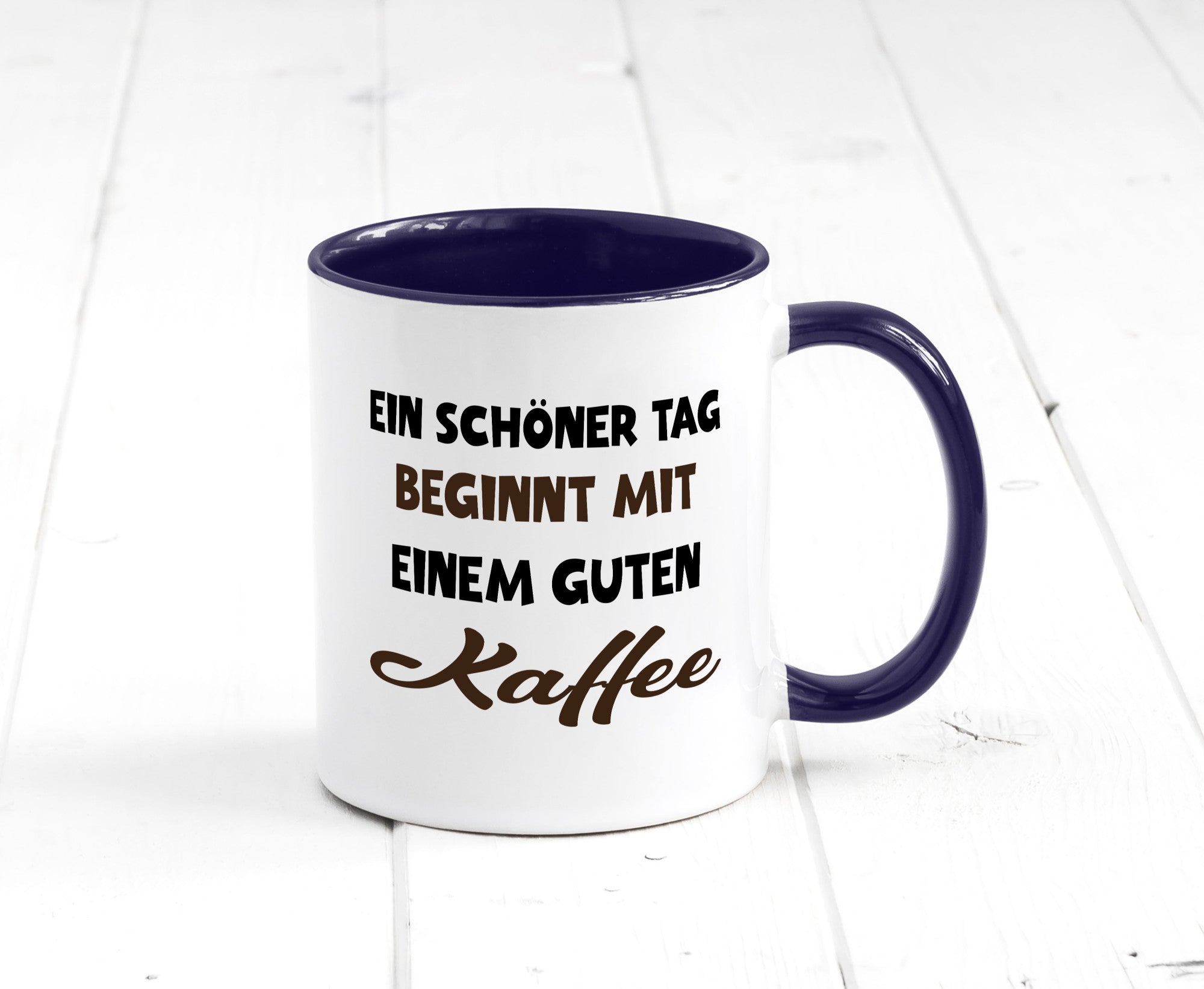 Ein Schöner Tag beginnt mit einem guten Kaffee Geschenk Humor Geschenkidee