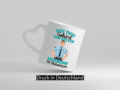 Im Universum: Wachmann | Wachpersonal Nachtwächter Geschenkidee Humor Tasse