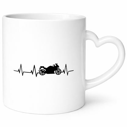 Motorrad Herzschlag | Biker Motorradfahrer Fahrer Geschenkidee Humor Tasse