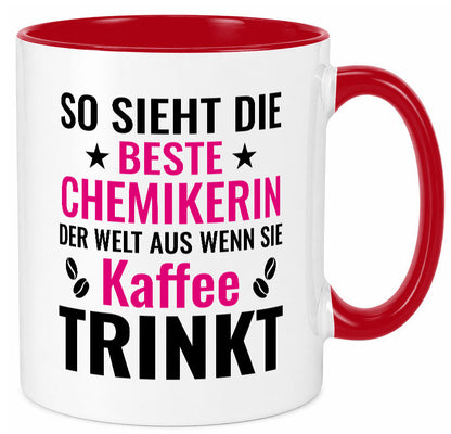 Kaffee trinkt: Chemikerin | Chemie Labor Geschenkidee Humor Tasse