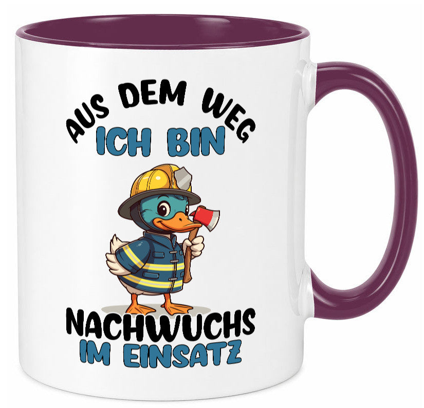 THW nachwuchs | Technische Hilfe Hilfswerk aus dem weg Geschenkidee Humor Tasse