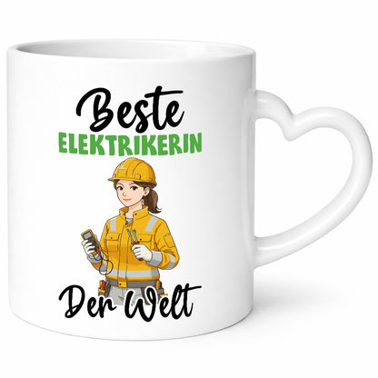 Beste Elektrikerin | Elektronikerin Elektrik v2 Humor Geschenkidee Tasse